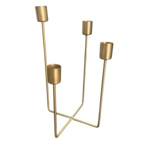 Candelabro dorado X4
