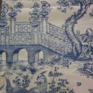 Camino de mesa Paisaje Toile Blue